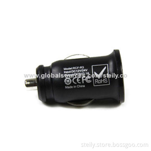 5V 2.1A/3.1A USB In-car Charger for iPhone/Samsung/iPad, with Fireproofing Shell, Small, Convenient